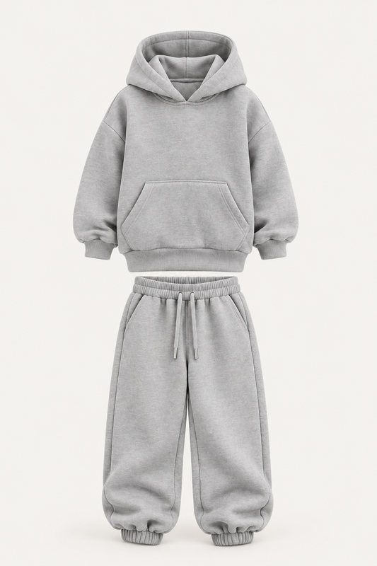 ESSENTIAL PULLOVER HOODIE SET GRAY