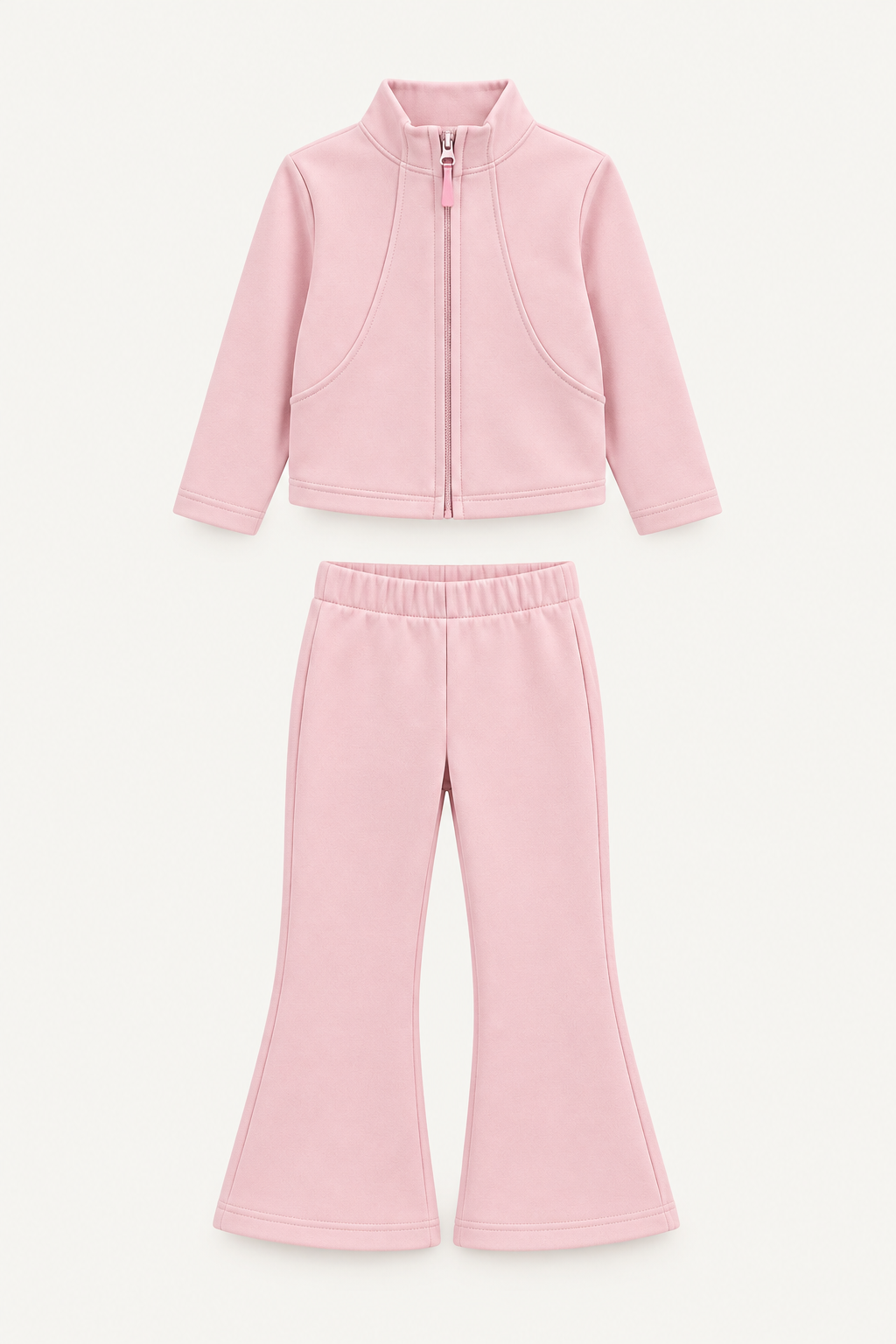 LUMIÈRE PINK ZIP-UP TRACKSUIT SET