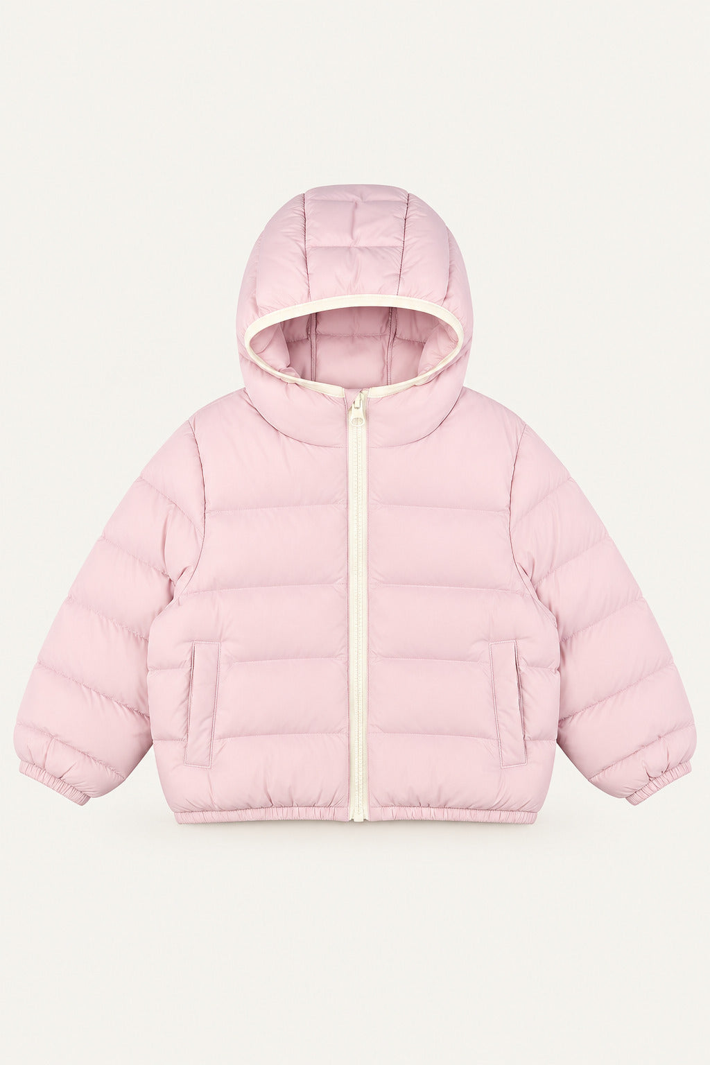 LUMIÈRE CONTRAST PUFFER JACKET BROWN