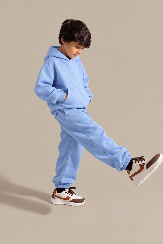ESSENTIAL PULLOVER HOODIE SET BLUE